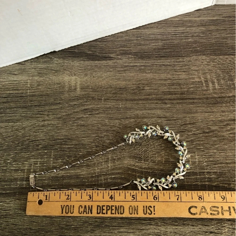 Vtg Rhinestone Necklace - Picture 9 of 9
